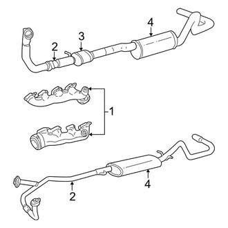 Ford OE - Exhaust System - Exhaust Components (7.3L)