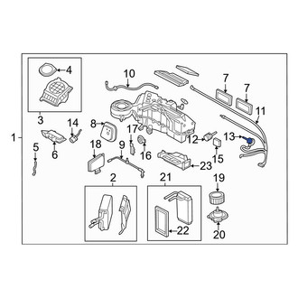 Ford OE - HVAC Floor Mode Door Actuator