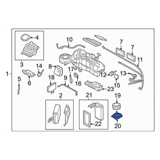 Ford OE - Front HVAC Blower Motor