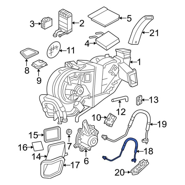 A/C Refrigerant Suction Hose