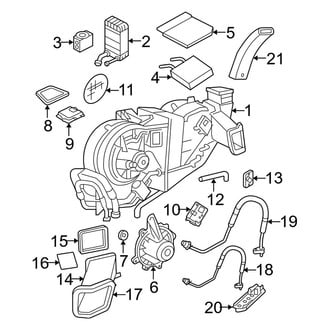 Ford OE - Air Conditioner & Heater - Auxiliary A/C & Heater Unit (Eddie Bauer / Limited / XLS / XLT)