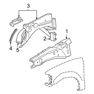 Ford OE - Fender - Structural Components & Rails