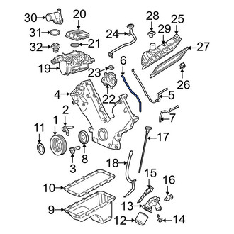 Ford OE - Right Engine Timing Cover Gasket