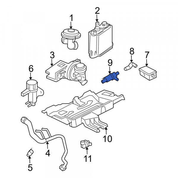 Ford OE 6L3Z9C915A Vapor Canister Purge Solenoid