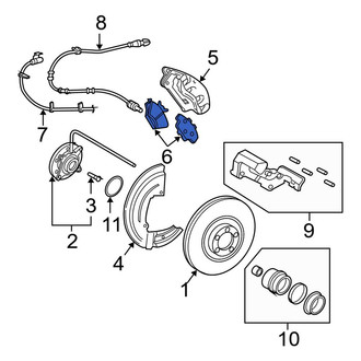 Ford OE - Front Disc Brake Pad Set