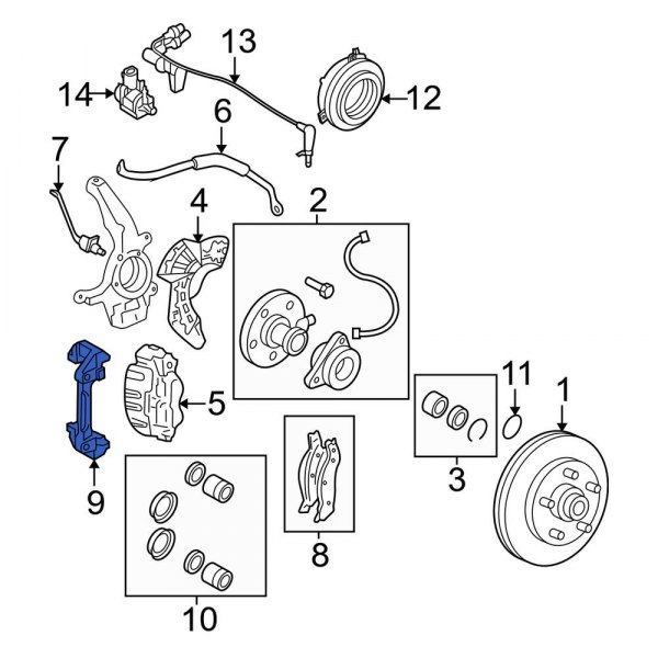 Disc Brake Caliper Bracket