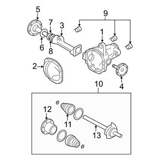 Ford OE - Front Suspension - Carrier & Front Axles (4WD)