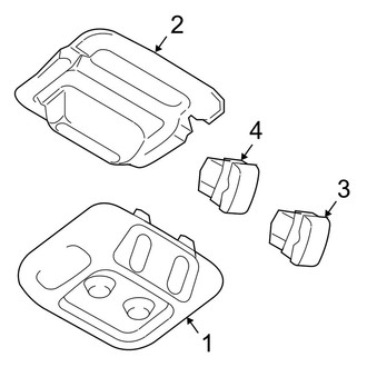 Ford OE - Overhead Console (Front, With Sunroof)