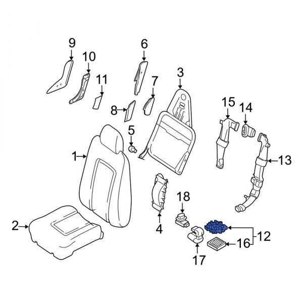 Temperature Controlled Seat Blower Motor