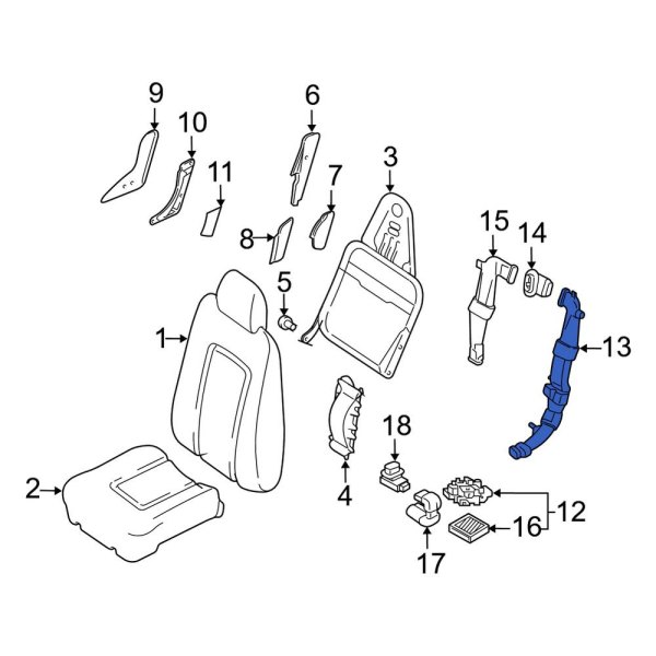 Climate Controlled Seat Duct