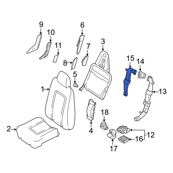 Climate Controlled Seat Duct