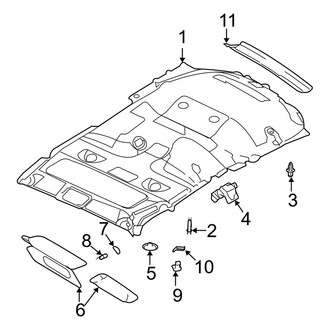 Ford OE - Roof - Interior Trim (With Sunroof)
