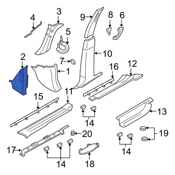 Kick Panel Trim