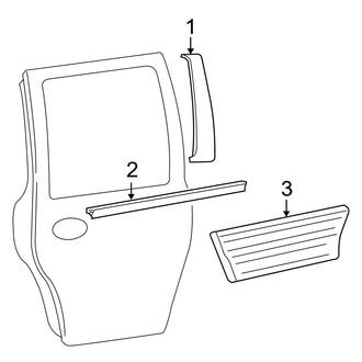Ford OE - Rear Door - Exterior Trim