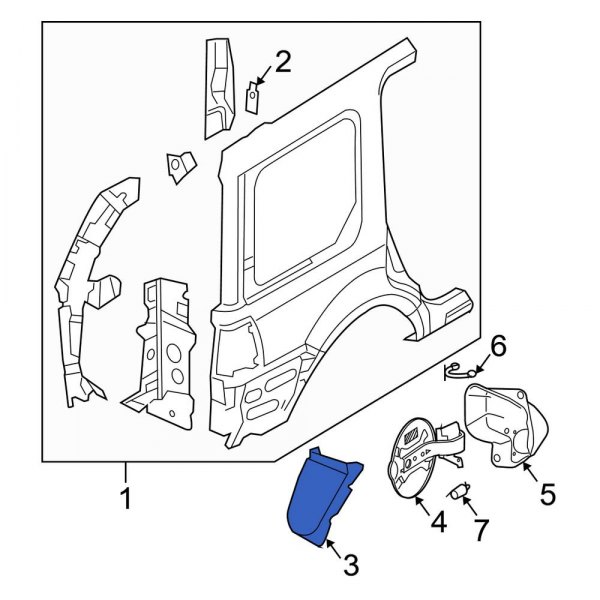 Quarter Panel Splash Shield