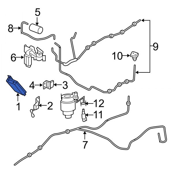 Ford OE 3L7Z3C142AA Active Suspension Control Module