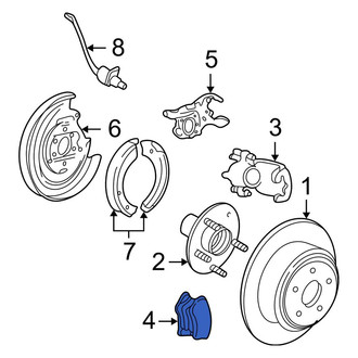 Ford OE - Rear Disc Brake Pad Set