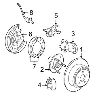 Ford OE - Rear Suspension - Brake Components