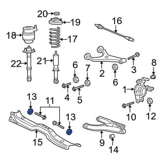 Ford OE - Rear Suspension Stabilizer Bar Link Nut
