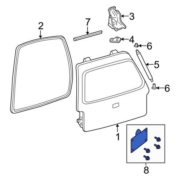 License Plate Bracket Hardware Kit