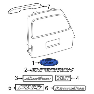 Ford OE - Rear Hatch Emblem