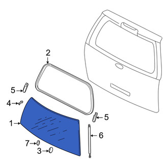 Ford OE - Rear Liftgate Glass