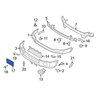 Ford OE - Front License Plate Bracket