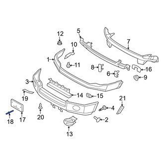 Ford OE - License Plate Bracket Rivet