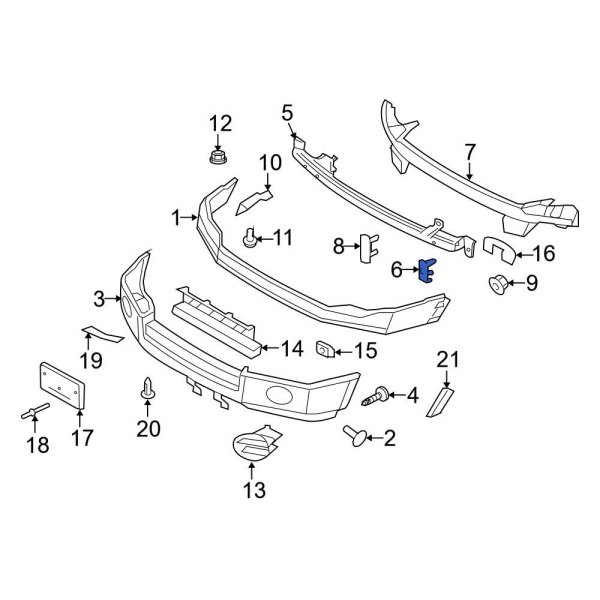 Bumper Impact Bar Bolt