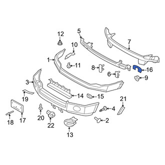 Ford OE - Front Bumper Cover Bracket