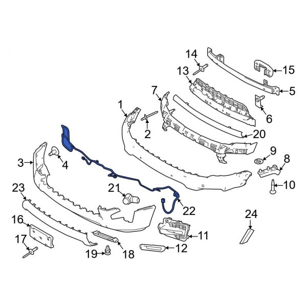 Parking Aid System Wiring Harness