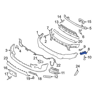 Ford OE - Front Right Bumper Cover Bracket
