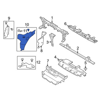 Ford OE - Front Upper Radiator Support Splash Shield