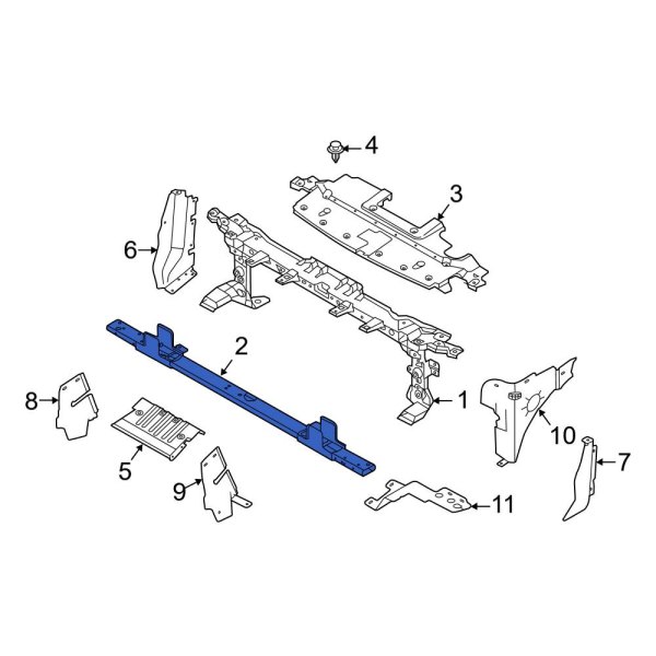 Radiator Support Tie Bar