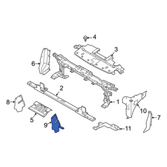 Ford OE - Front Left Lower Radiator Support Air Deflector
