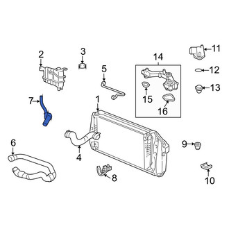 Ford OE - Lower Engine Coolant Overflow Hose