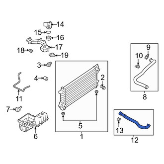 Ford OE - Lower Radiator Coolant Hose