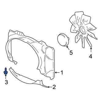 Ford OE - Engine Cooling Fan Shroud Bolt