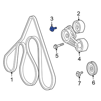 Ford OE - Accessory Drive Belt Idler Pulley Bolt