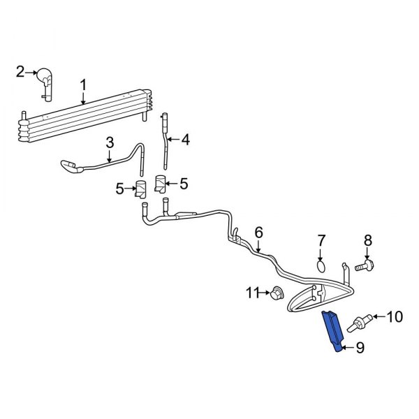 Transmission Oil Cooler Line Bracket