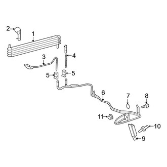 Ford OE - Cooling - Trans Oil Cooler (EL King Ranch / EL Limited / EL Platinum / EL SSV / EL XL / EL XLT / King Ranch / Limited / Platinum / SSV / XL / XLT)