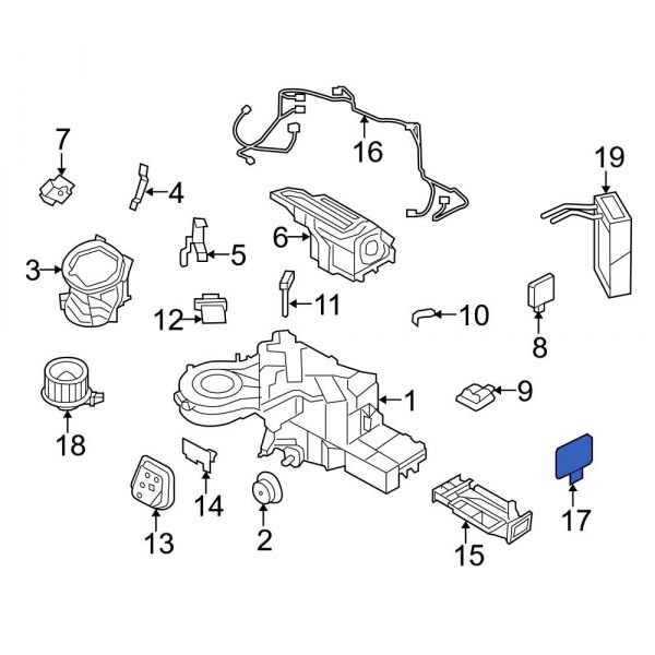 A/C Evaporator Core Seal