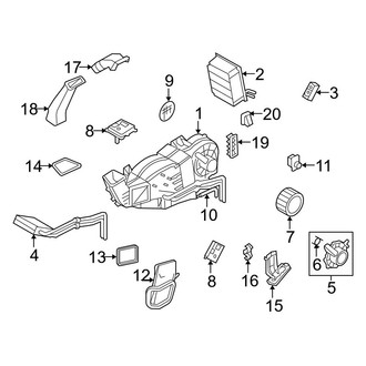 Ford OE - Air Conditioner & Heater - Auxiliary A/C & Heater Unit (King Ranch / Limited / Platinum / SSV / XL / XLT)