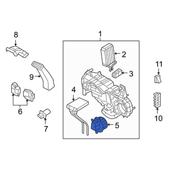 Ford OE - Rear HVAC Blower Motor