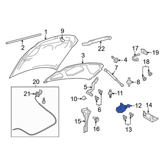 Ford OE - Front Hood Latch