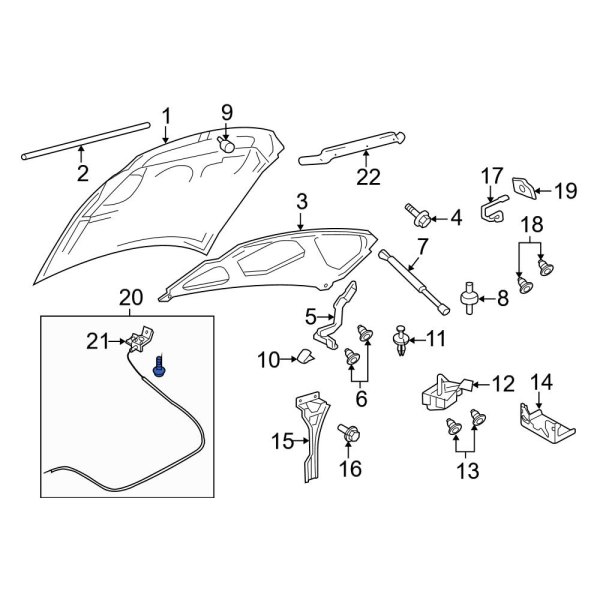 Hood Release Cable