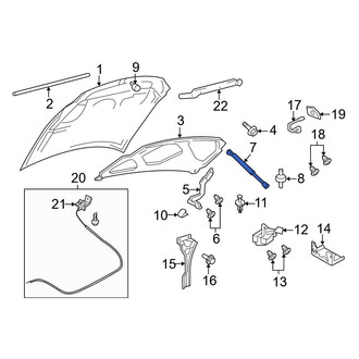 Ford OE - Right Hood Lift Support