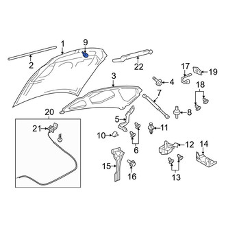 Ford OE - Front Hood Stop Buffer