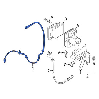 Ford OE - Front ABS Wheel Speed Sensor