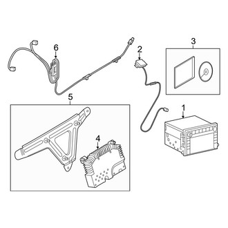 Ford OE - Instrument Panel - Navigation System Components